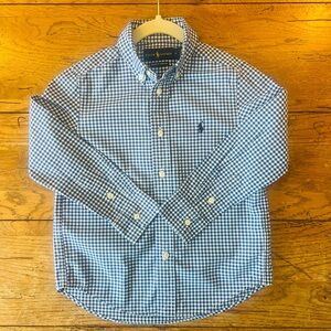 Ralph Lauren Boys Gingham Button Down Shirt